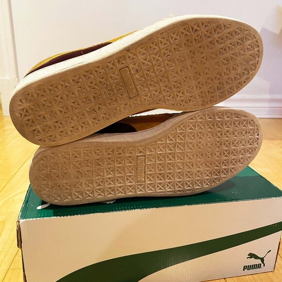 Puma Suede - Burgundy & Yellow (US10) - Picture 5 of 11